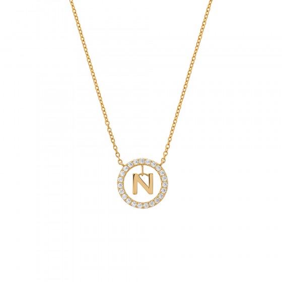 Classy Letter N Necklace