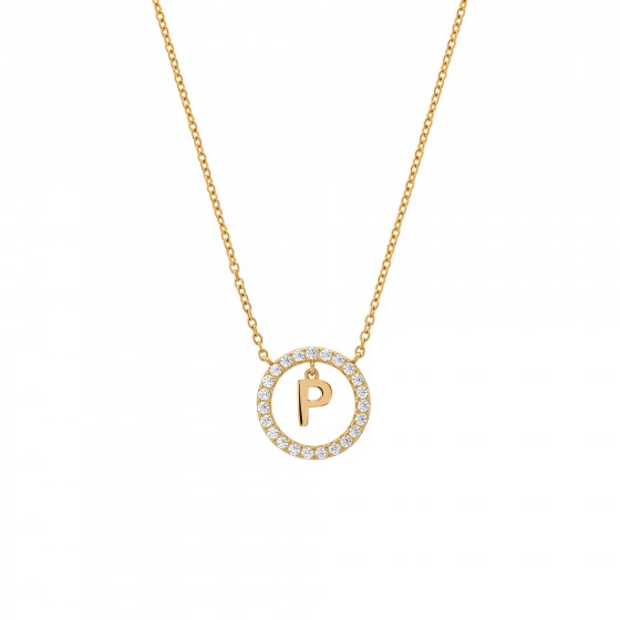 Classy Letter P Necklace