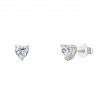 Classy Heart Solitaire Earrings