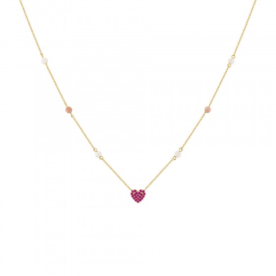 Fun Red Heart Necklace