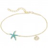 Pulseira Fun Blue Star Golden