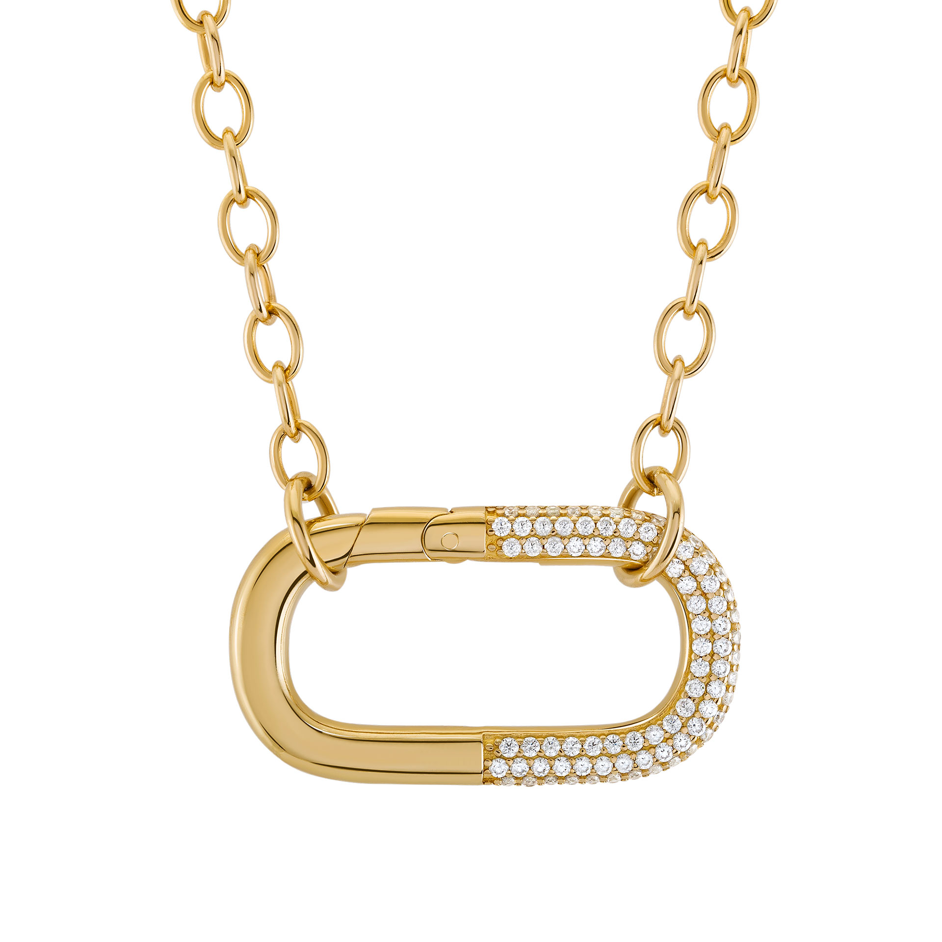 Bold Daily Oval Necklace