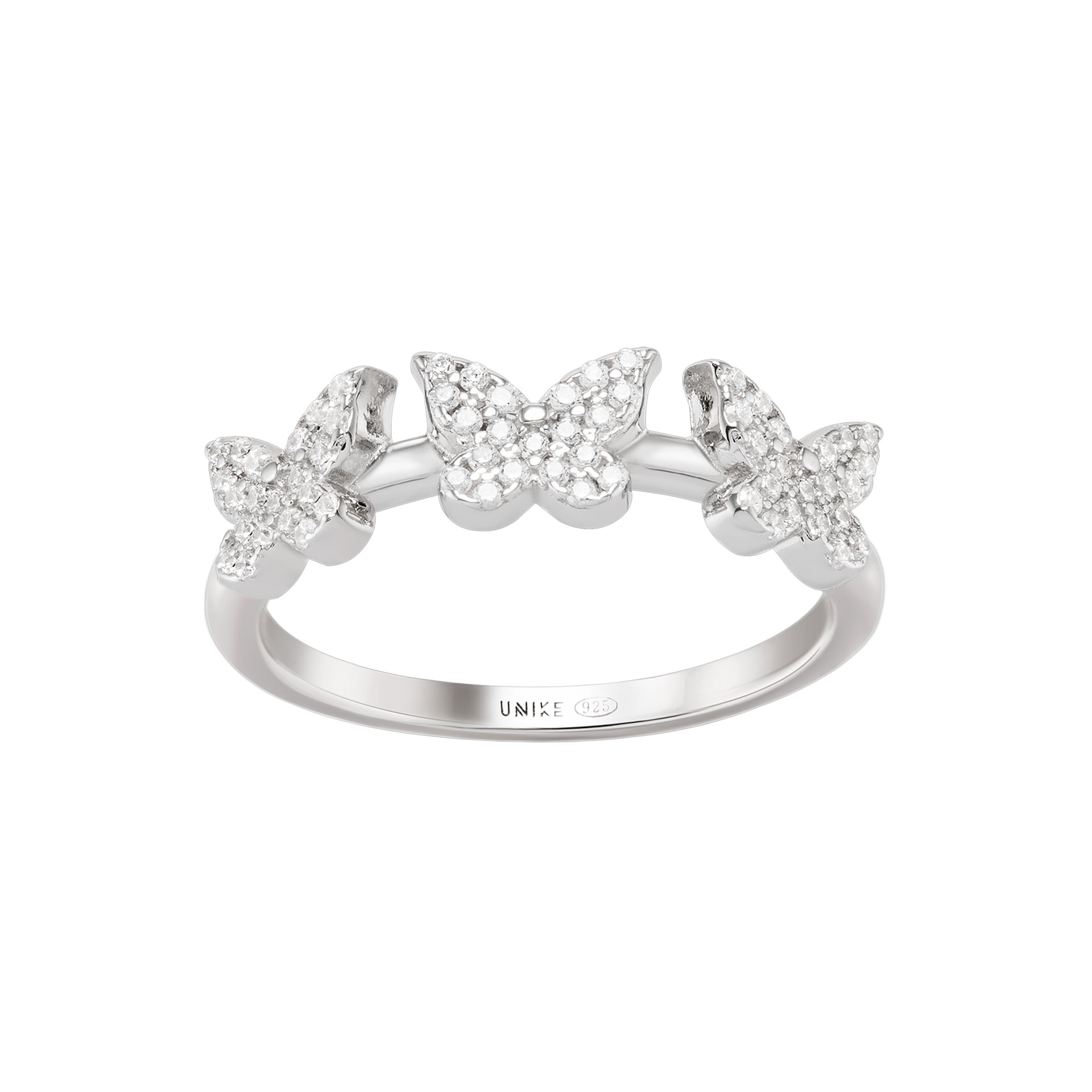 Matchy Three Butterflies Ring