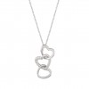 Classy Three Hearts Necklace