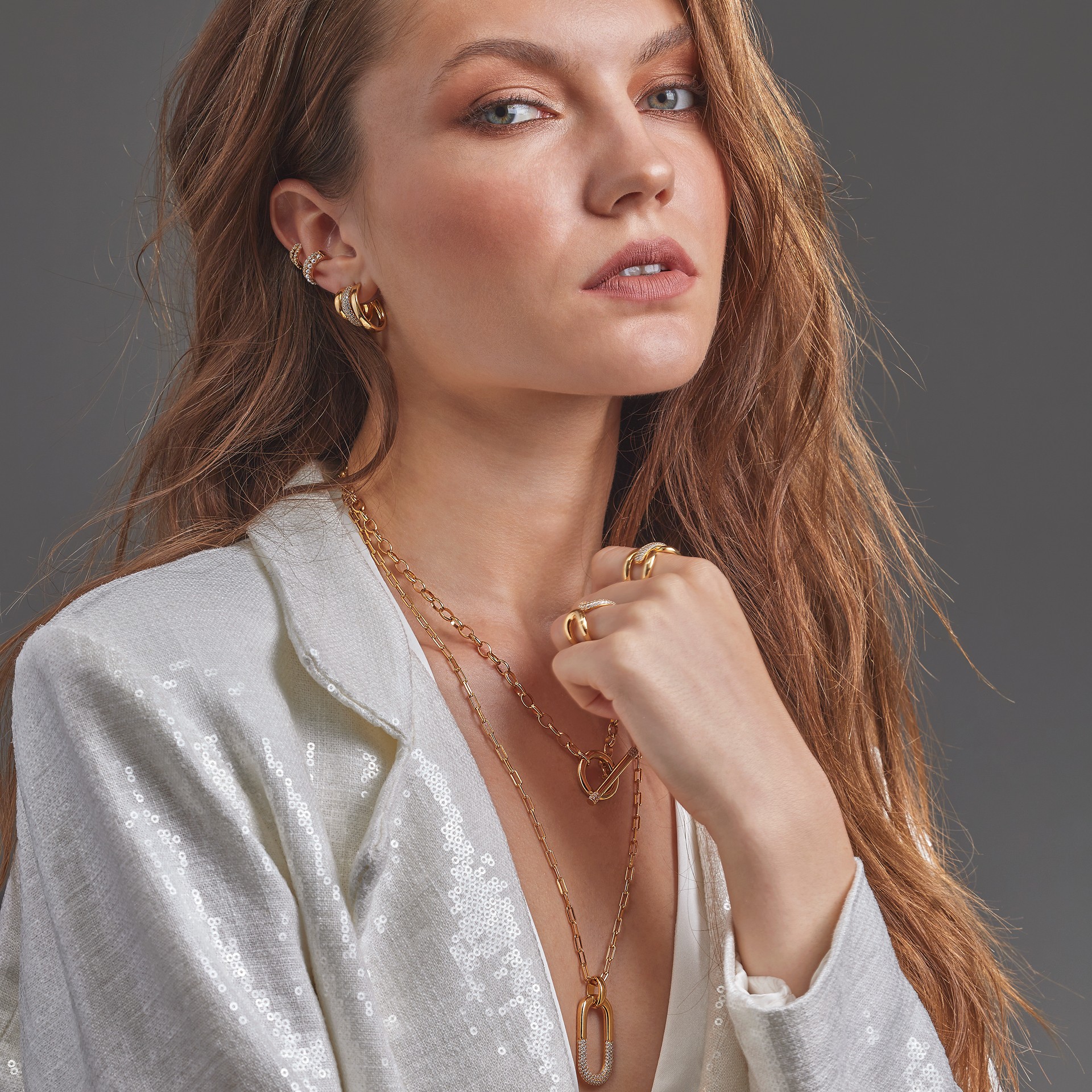 Bold Daily Oval Long Necklace