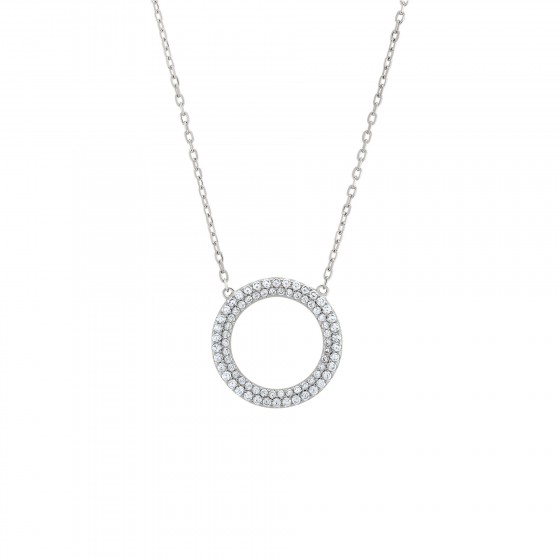 Colar Classy Pave Silver