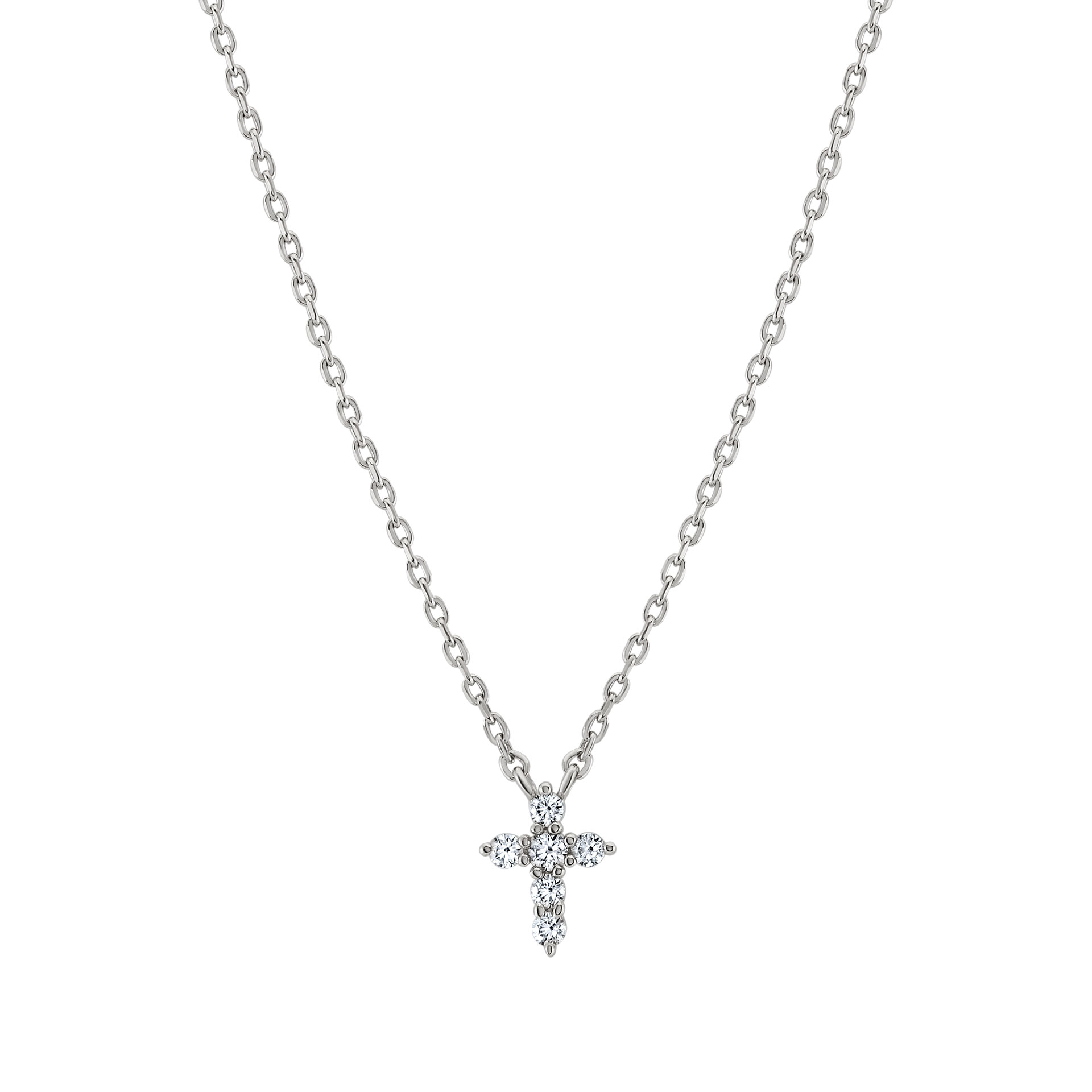 Colar Classy Cross Silver