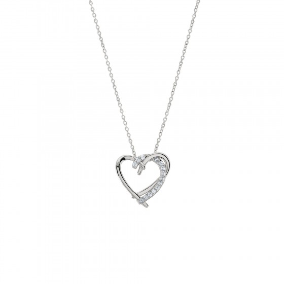 Classy Twist Heart Necklace