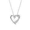 Classy Twist Heart Necklace