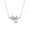 Classy Pearls & Leaves Necklace