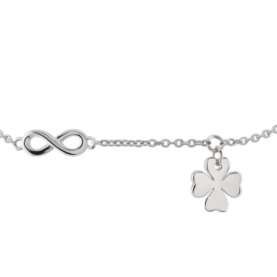 Pulseira Classy Infinity Luck Silver