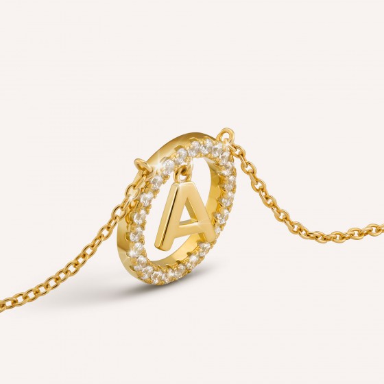 Classy Letter A Necklace