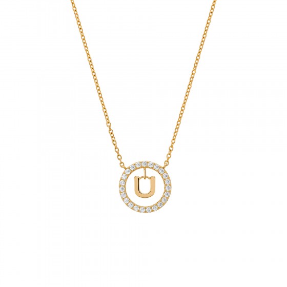 Classy Letter U Necklace