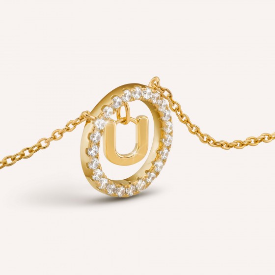 Classy Letter U Necklace