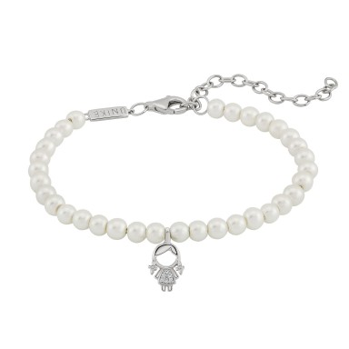 Mum Girl Pearls Bracelet