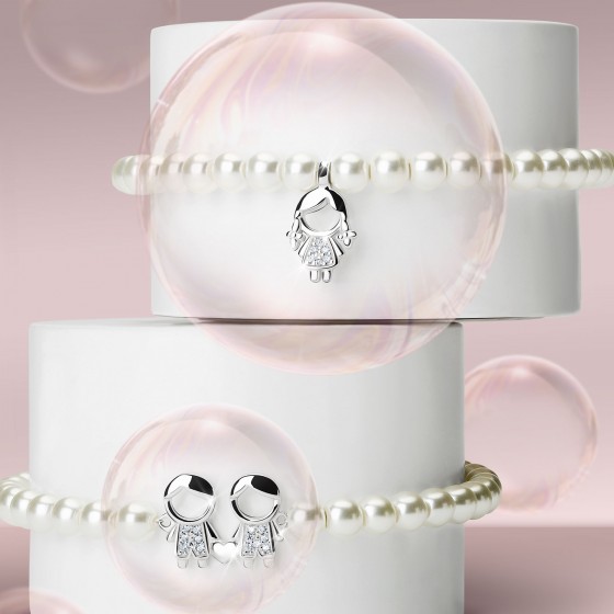 Pulseira Mum Girl Pearls