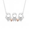 Mum Double Girl & Boy Necklace