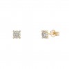 Gold Timeless Round Solitaire Earrings