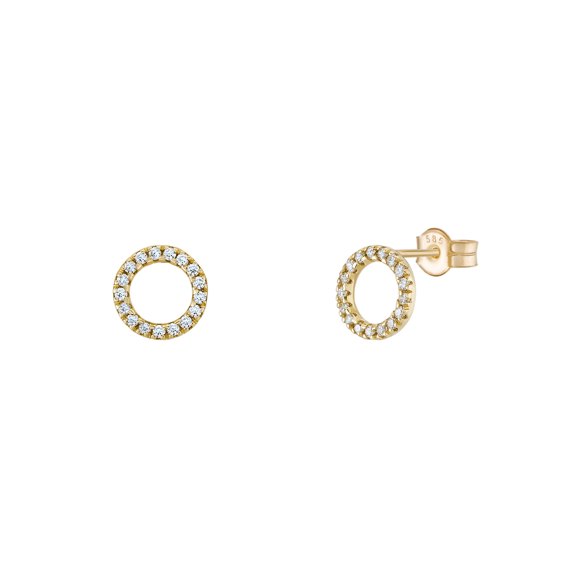 Pendientes Oro Timeless Double Circle