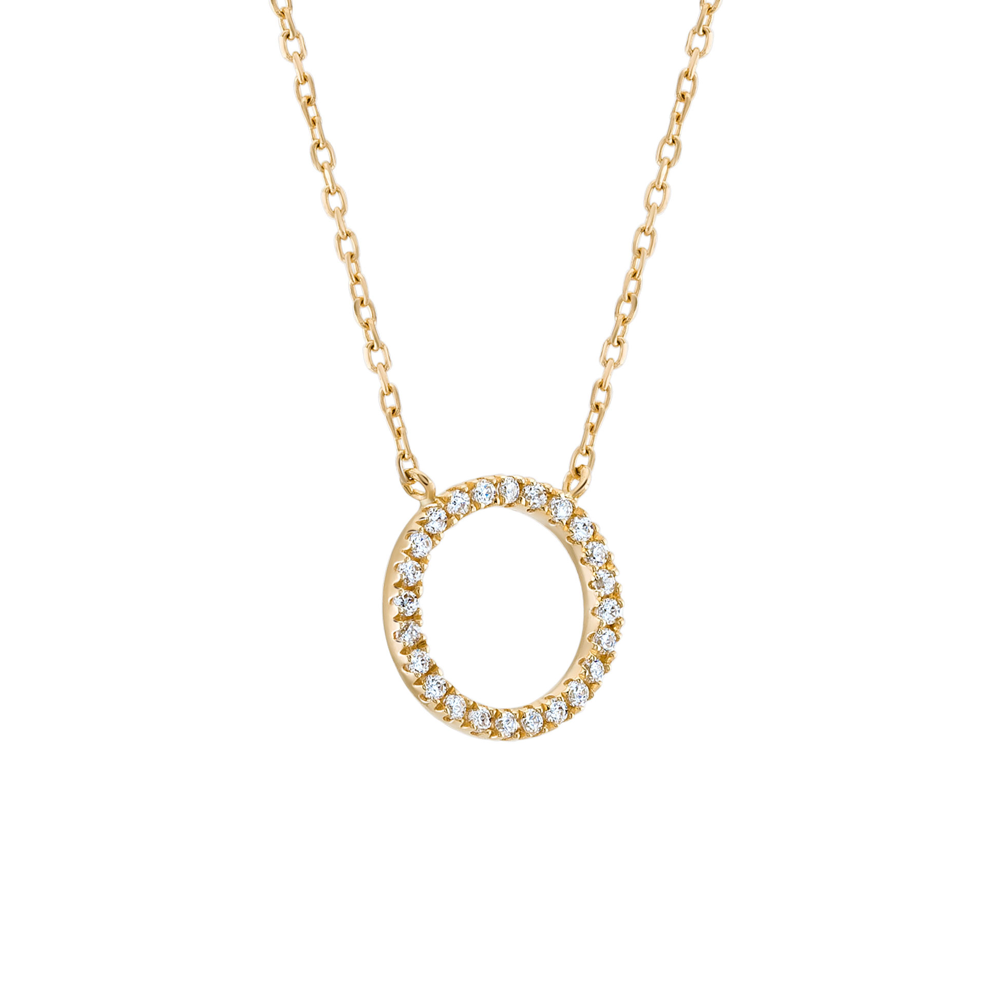 Collar Oro Trendy Circle
