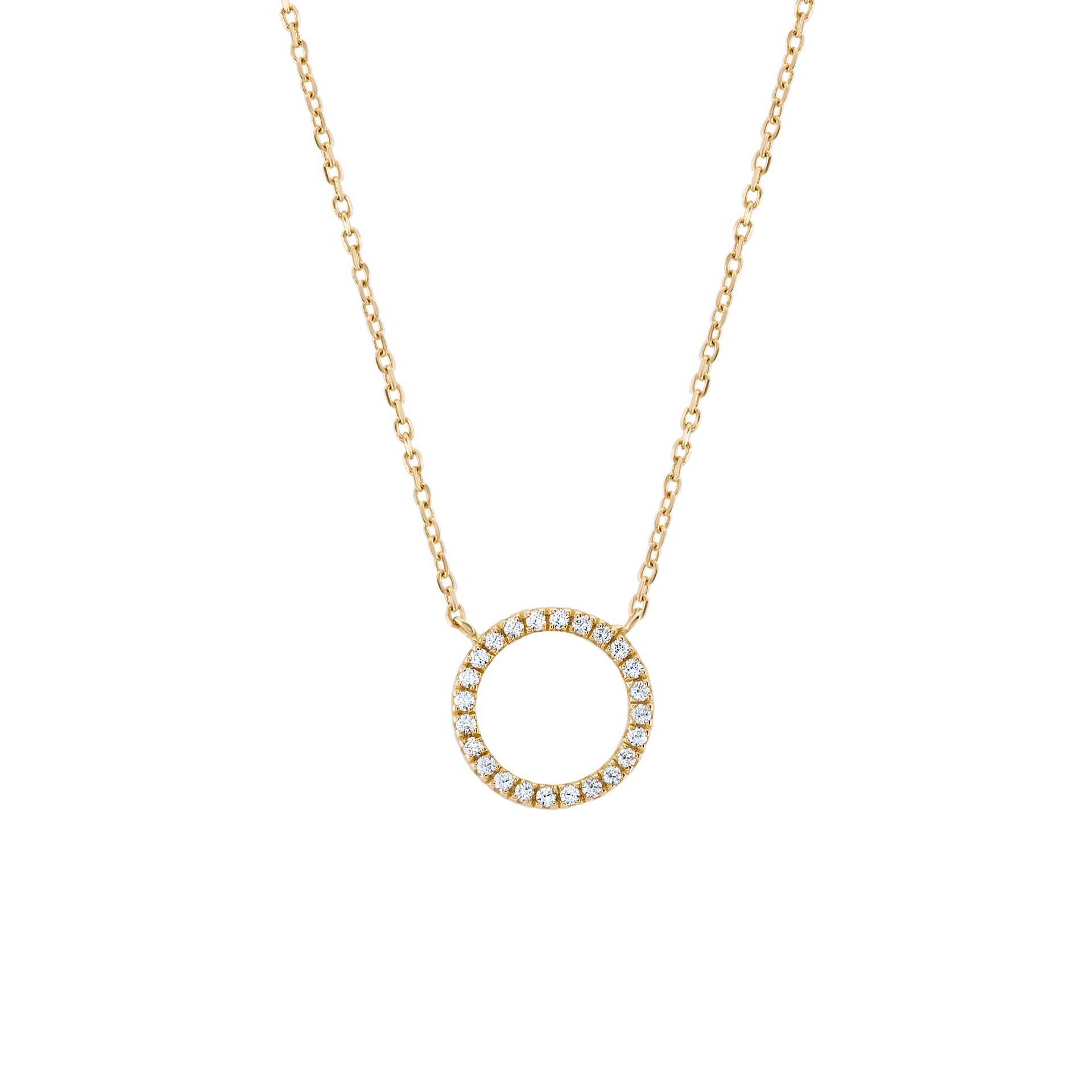 Collar Oro Trendy Circle