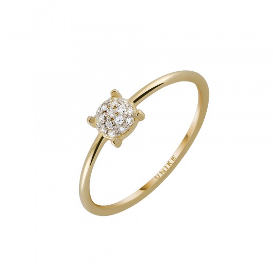 Anillo Oro Timeless Round Solitaire