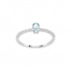 Matchy Colors Aqua Solitaire Ring