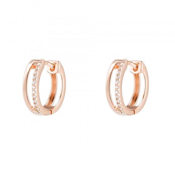 Love in Rose Shinny Hoops