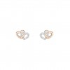 Pendientes Love in Rose Two Hearts