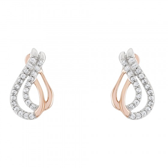 Love in Rose Infinity Earrings