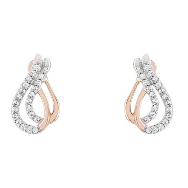 Love in Rose Infinity Earrings