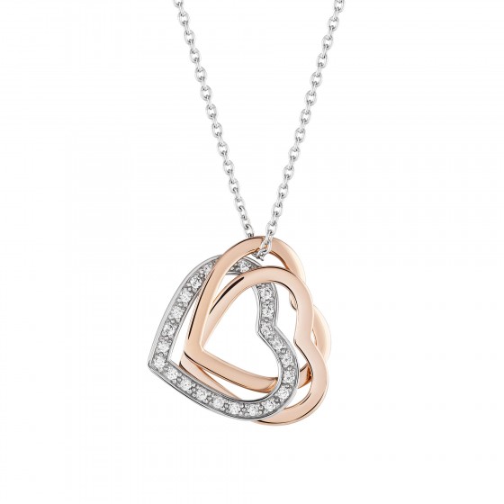 Collar Love in Rose Two Hearts