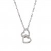 Classy Double Hearts Necklace