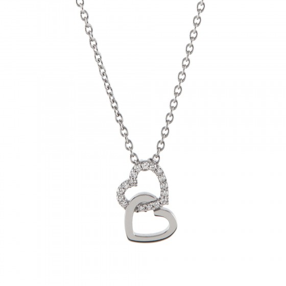 Collar Classy Double Hearts