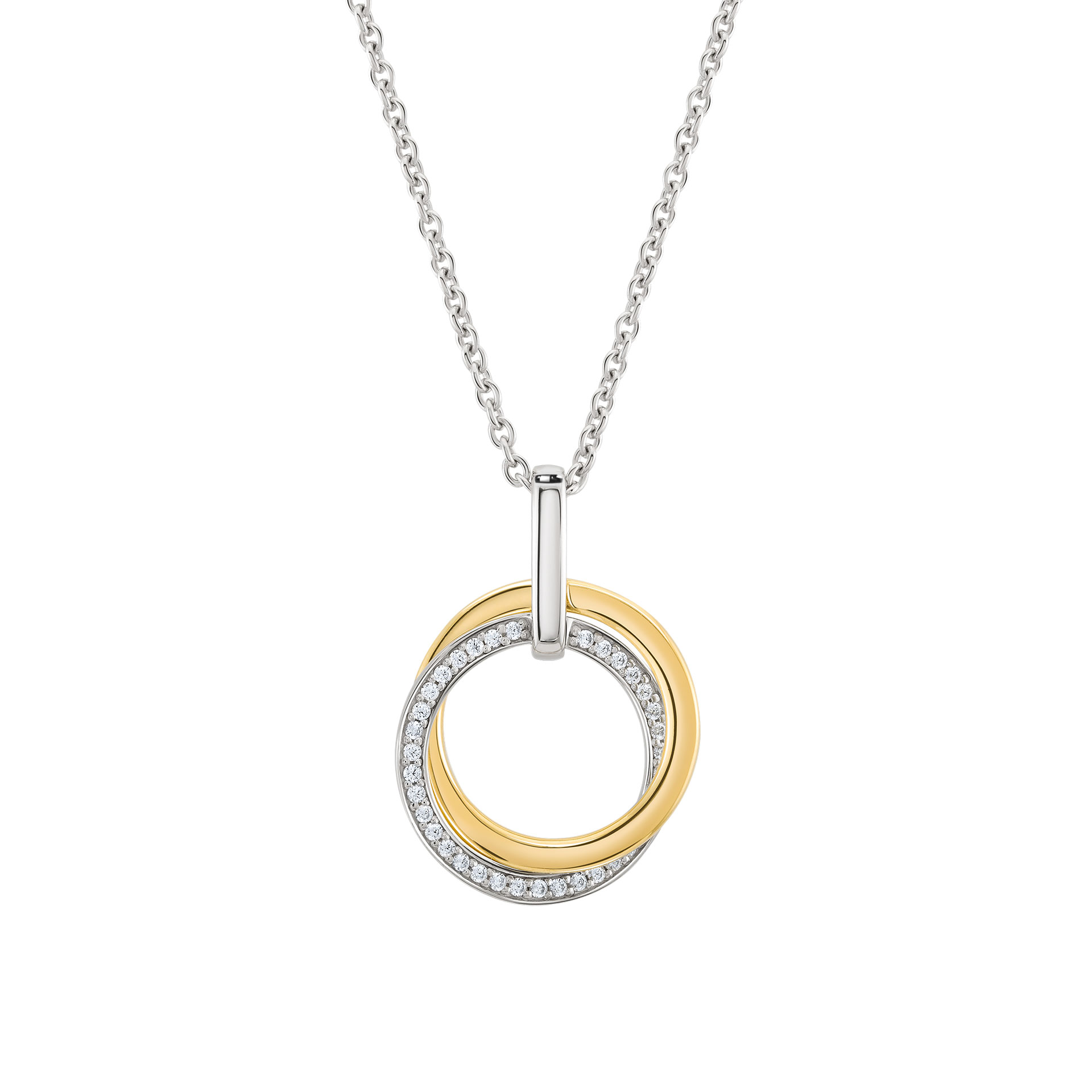 Collar Classy Golden & Silver