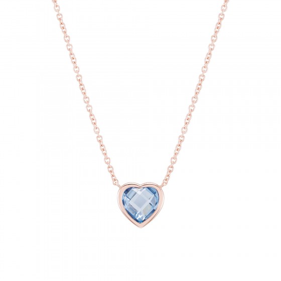 Blue Heart Necklace