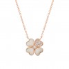 Love in Rose Mop Clover Necklace