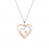 Collar Love in Rose Three Hearts