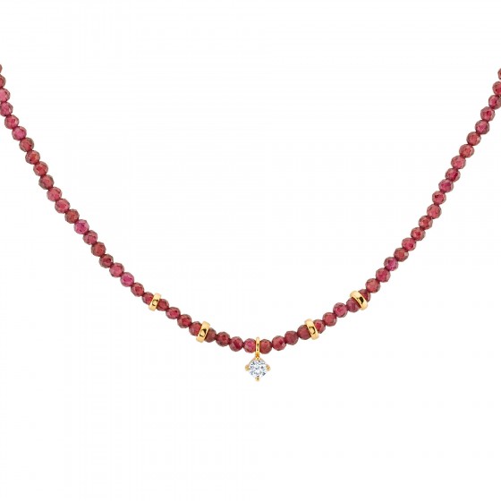 Fun Red Beads Necklace