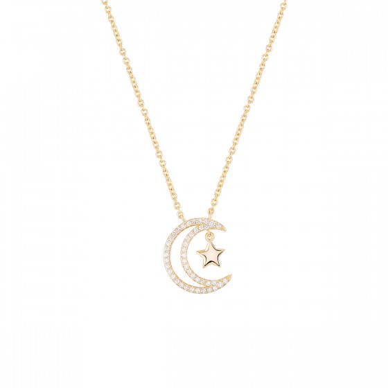 Matchy Moon & Tiny Star Necklace