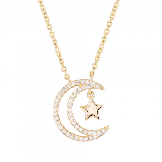 Matchy Moon & Tiny Star Necklace