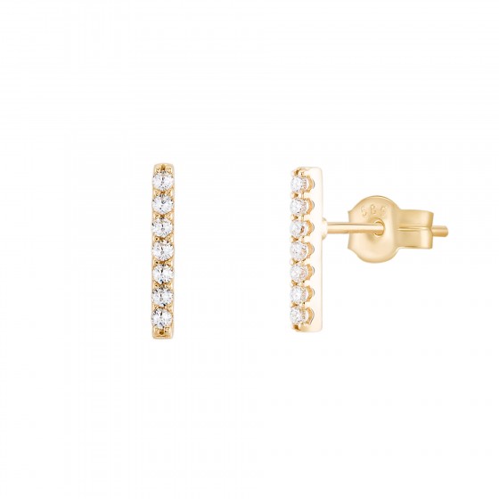 Gold Trendy Line Earrings