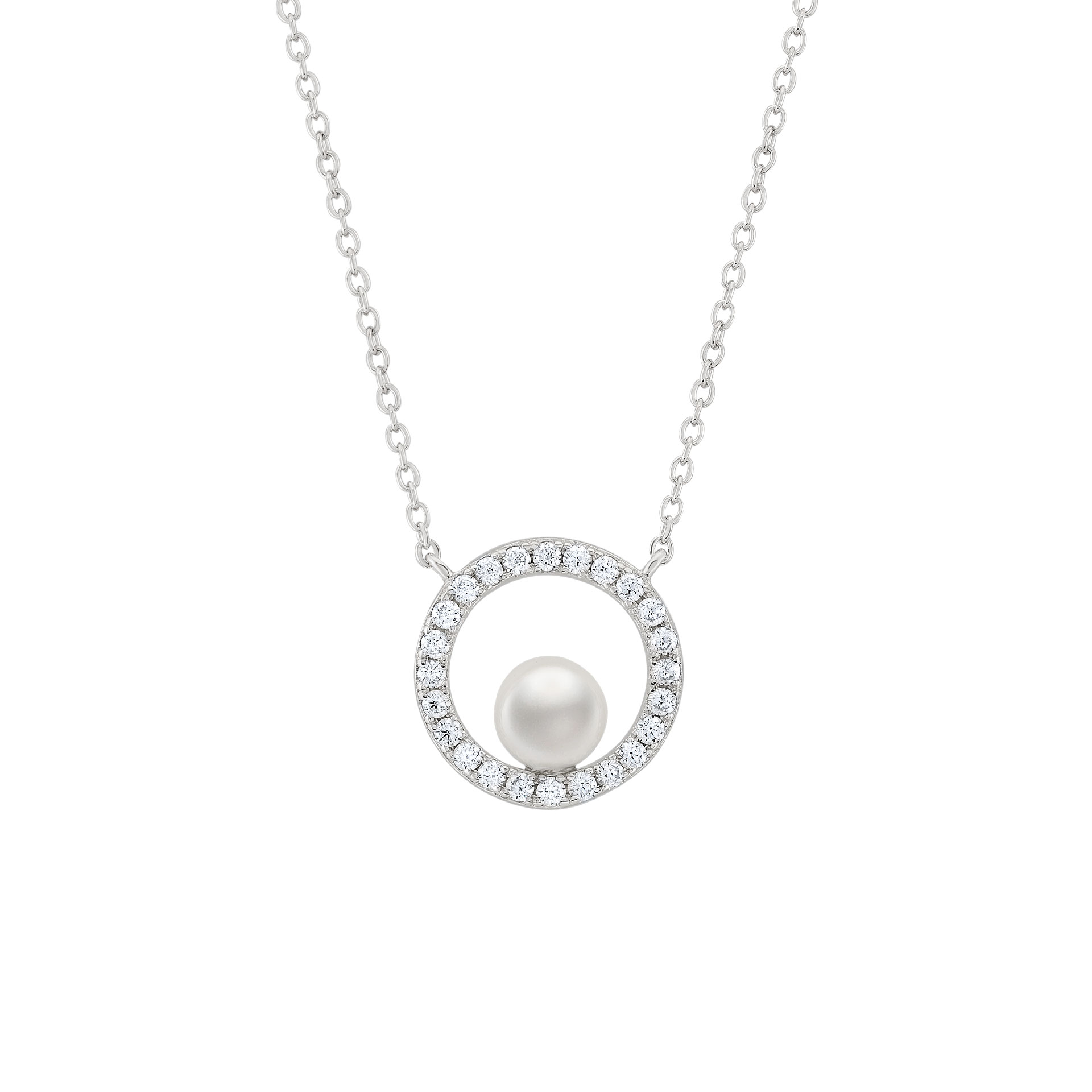 Colar Classy Pearl Circle