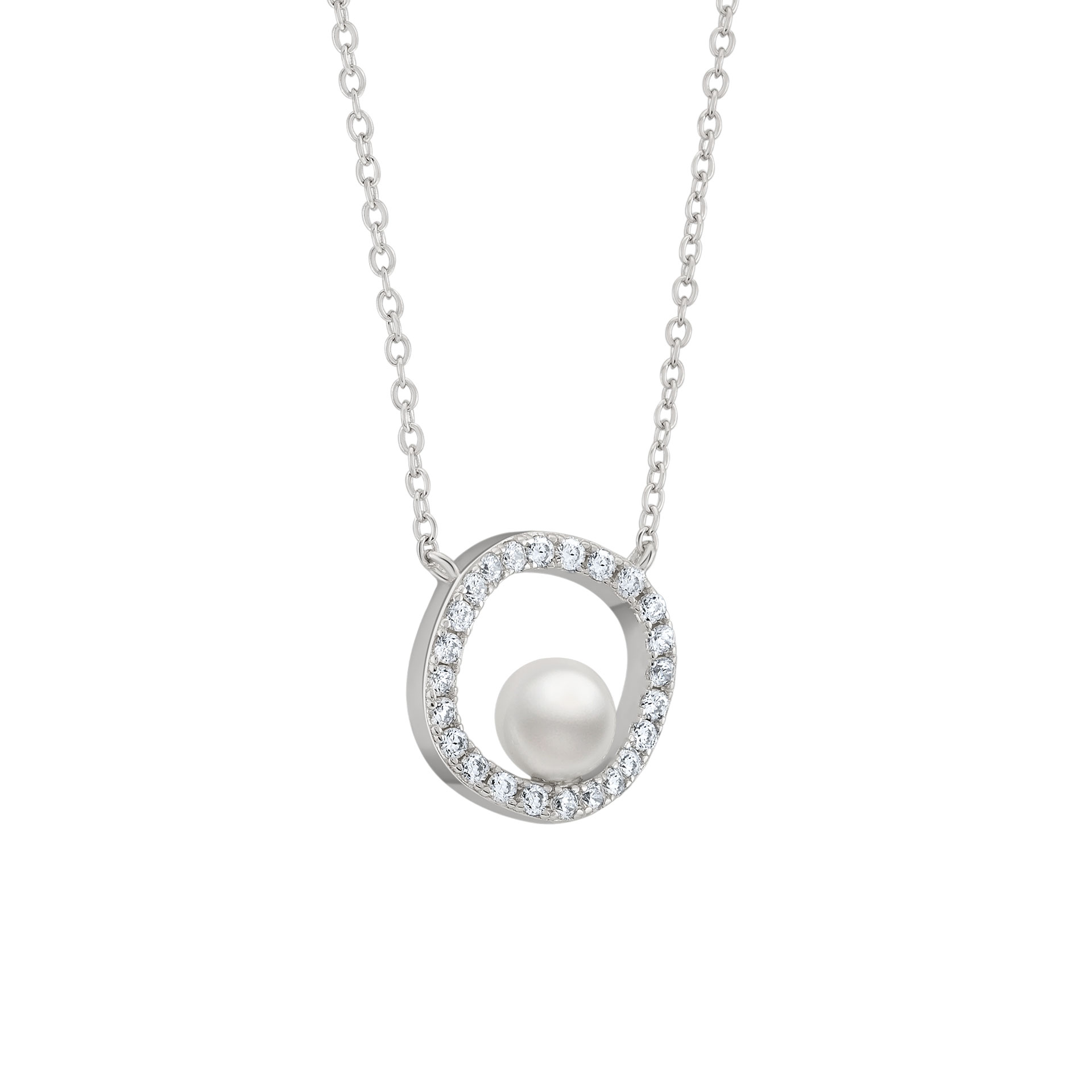 Colar Classy Pearl Circle