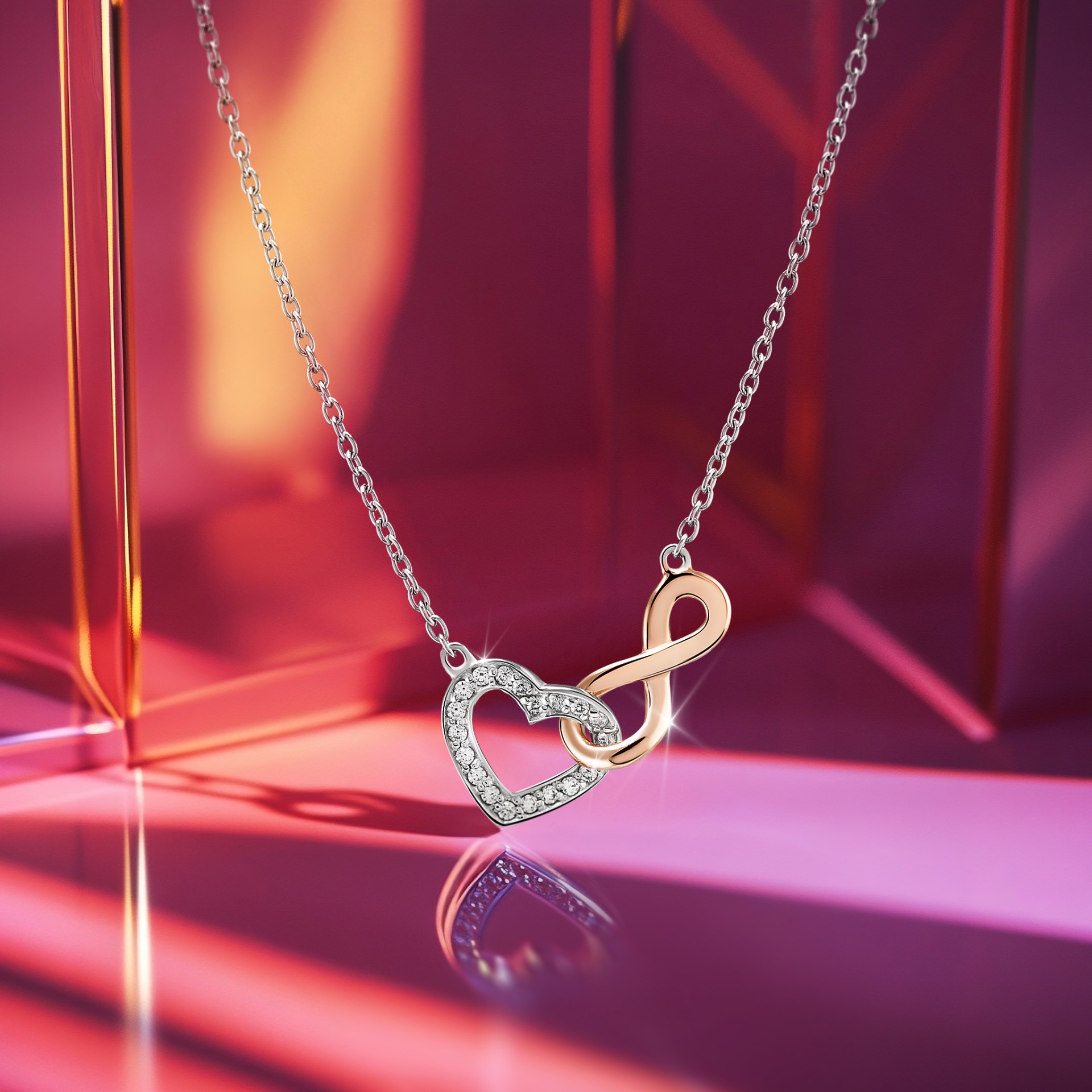 Colar Love in Rose Infinito