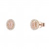 Brincos Love in Rose Oval Solitaire Pink