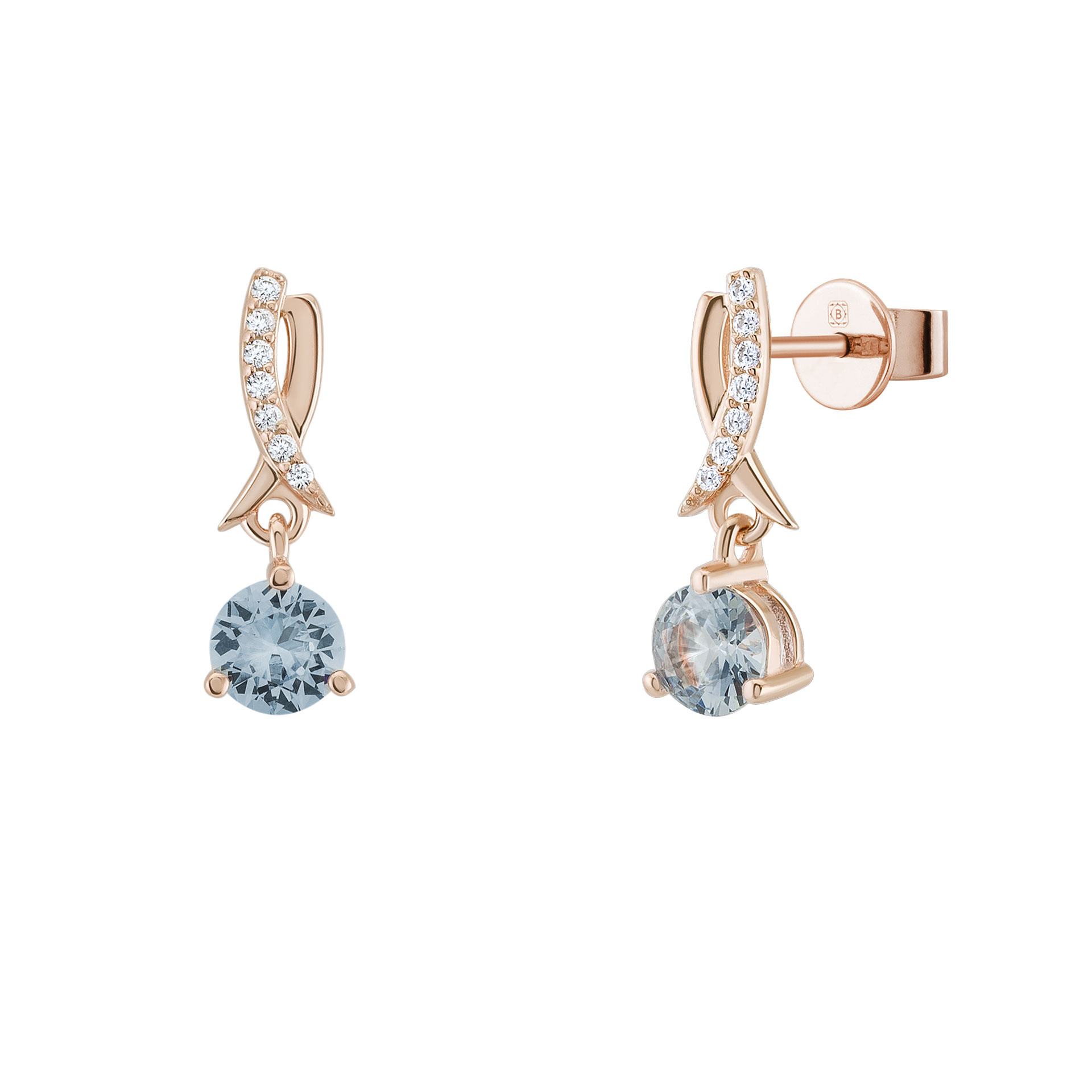 Brincos Love in Rose Classic Blue