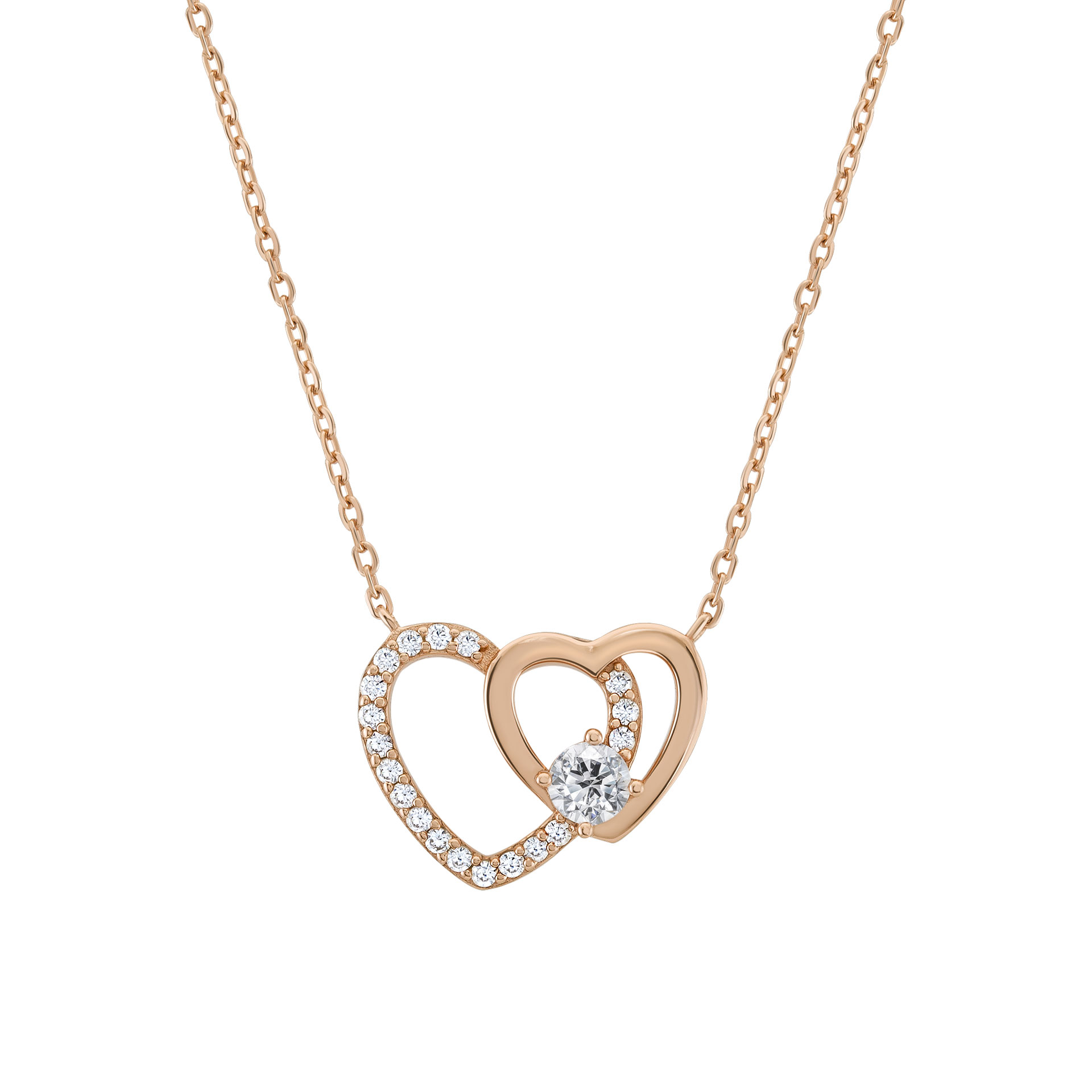 Colar Love in Rose Heart Solitaire