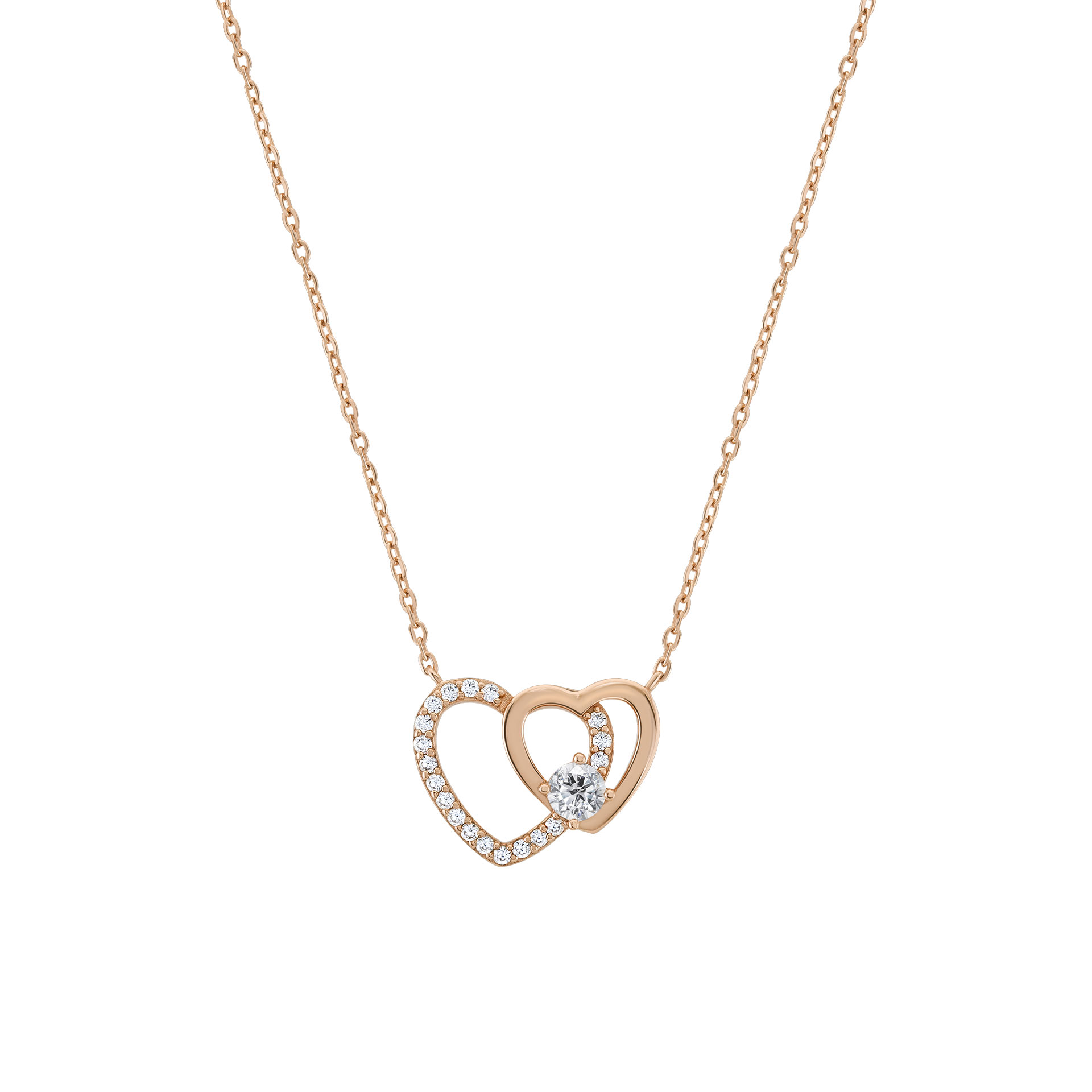 Colar Love in Rose Heart Solitaire