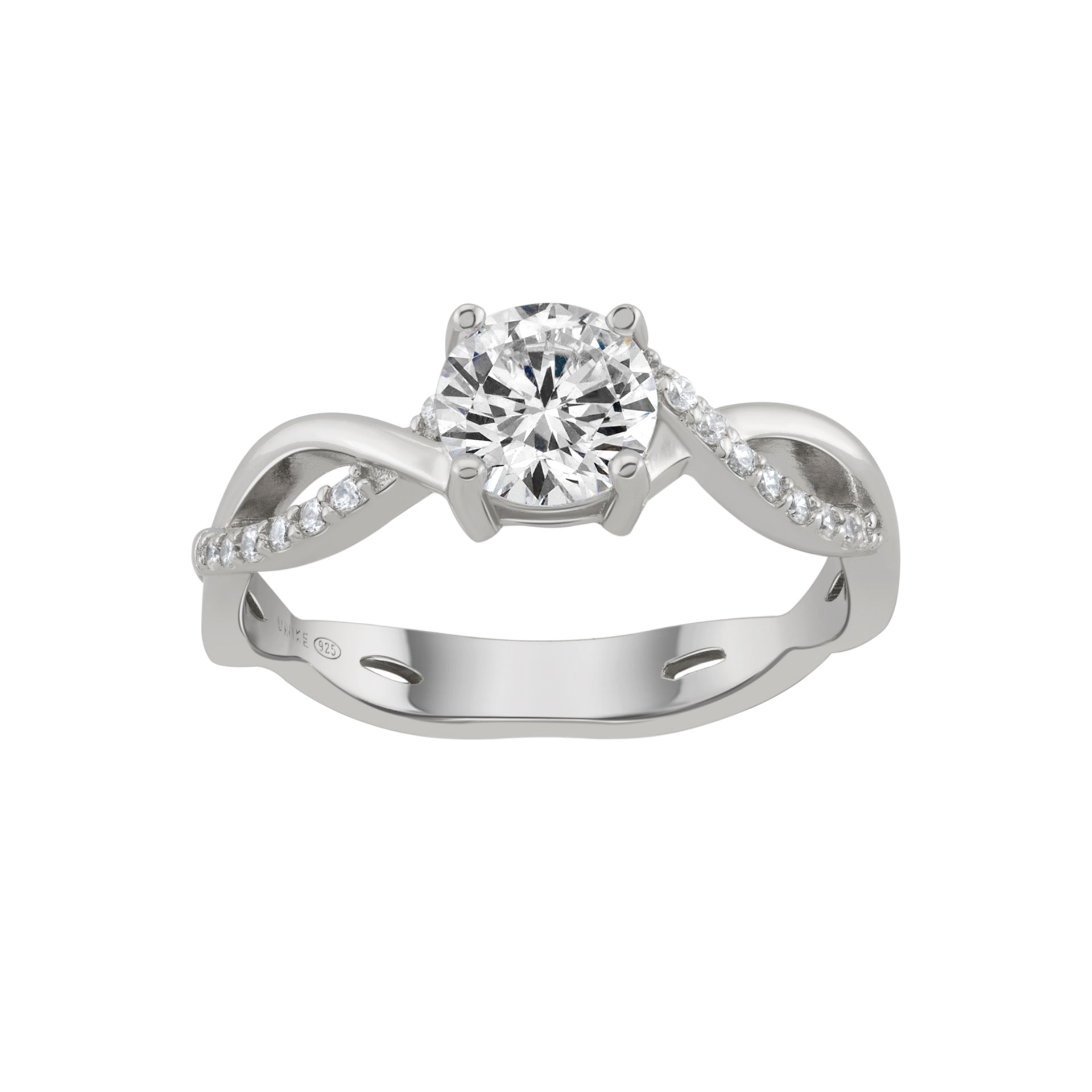 Anel Classy Solitaire Braid